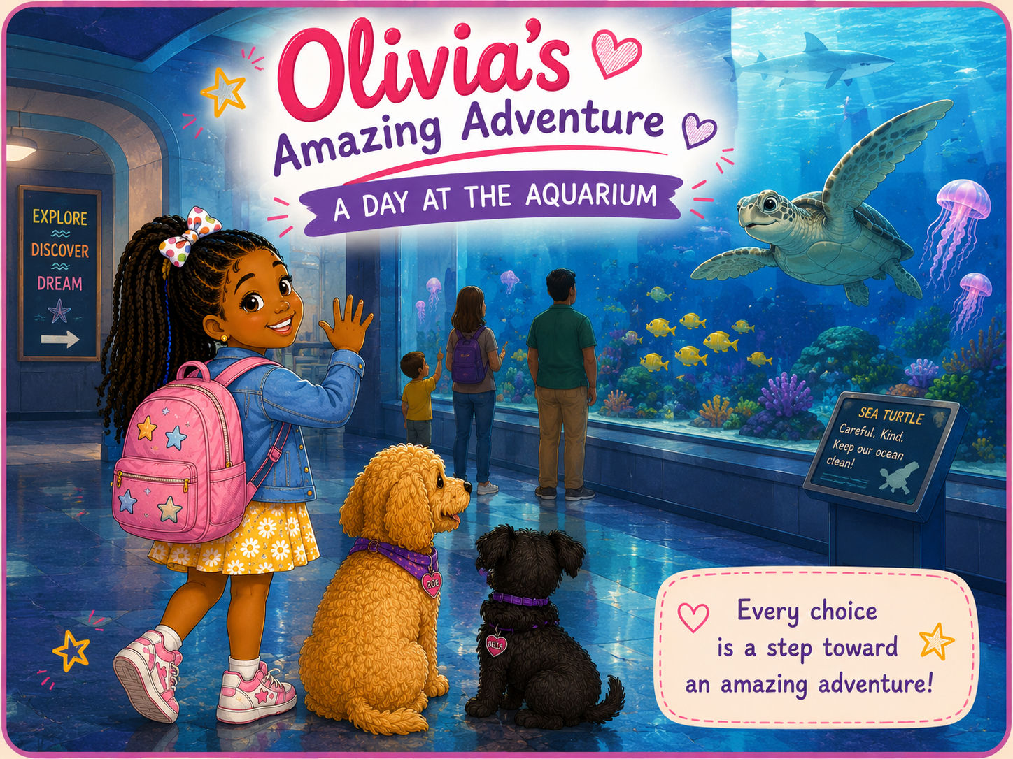 Olivia's Amazing Adventure: A Day at the Aquarium cover
